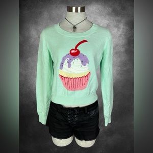 Iron Fist Hello Cupcake Mint Color Sweater